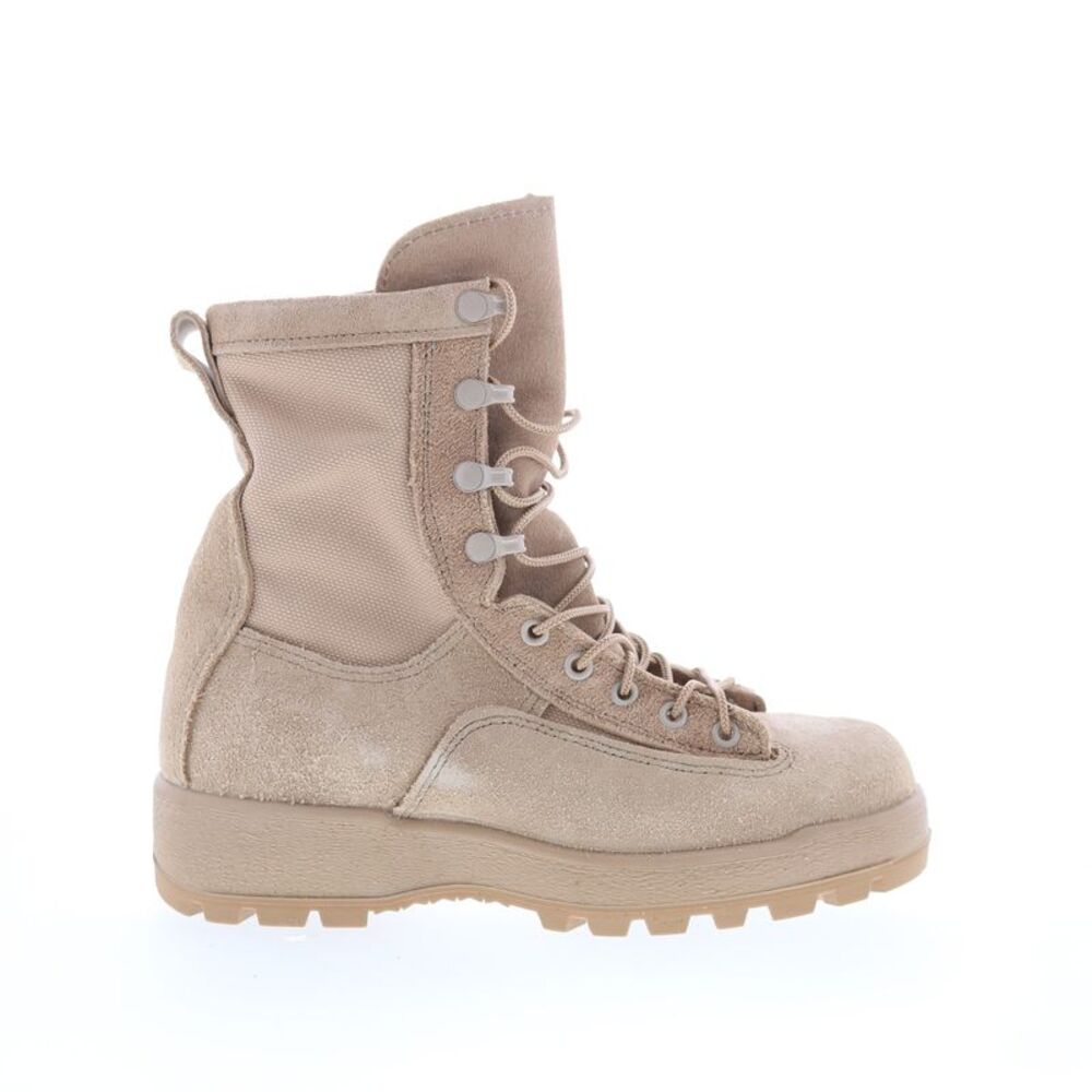 McRae Mens Army Temp Weather Beige Boots (NWT)